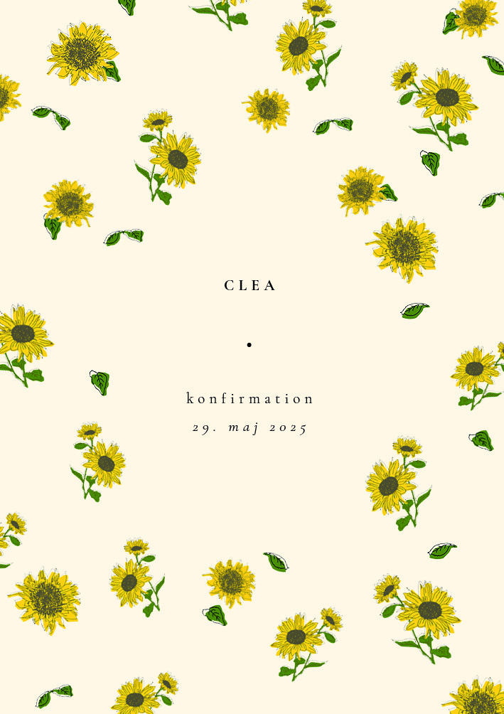 Invitationer - Clea Konfirmation